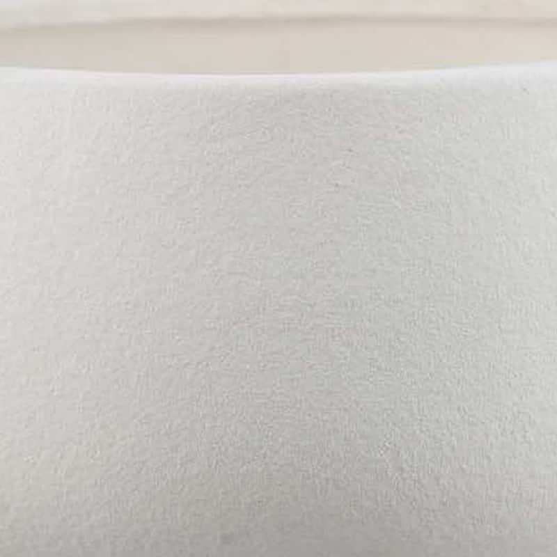 Accent Bowl Planter, Round Pedestal Base, Modern White Ceramic 12 Inch