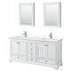 Option White / White Cultured Marble Top / Polished