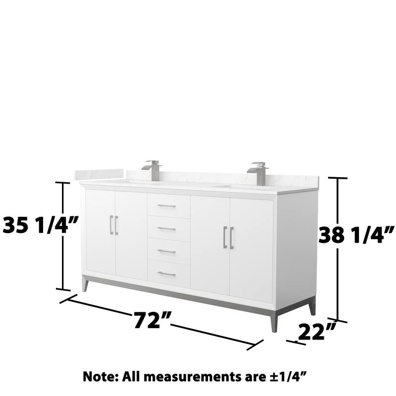 Wyndham Collection WCH818172D-VCA-UNSMXX Amici 72" Free Standing