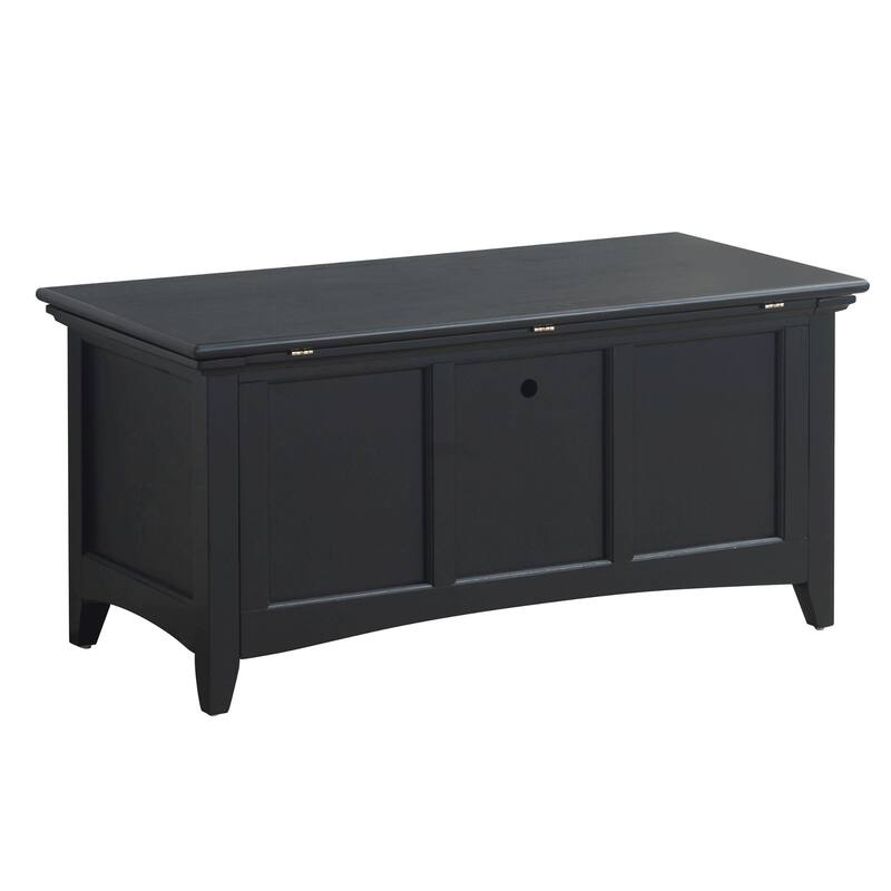 Solid Rectangular Storage Chest - 39" - Antique Black