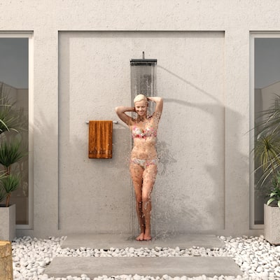 Rainfall Shower Head Spray Bathroom Shower Faucet,Waterfall Tub Spout - 46.5"