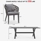 preview thumbnail 13 of 17, PURPLE LEAF 7/9/11 pcs Patio Dining Set Aluminum desk with chairs for lawn backyard garden -GREY