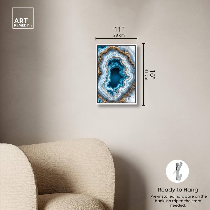 Gilded Geode Eye II Canvas by Art Remedy