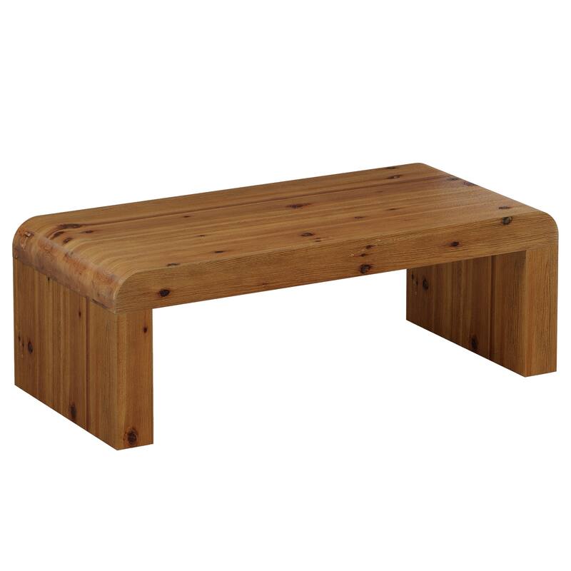 Mid-Century Modern Solid Wood Coffee Table, Center Tea Table, Living Room Accent Table