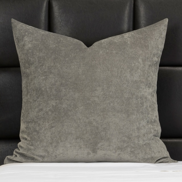 Mixology Padma Washable Polyester Throw Pillow - 26 x 26 - Smoke