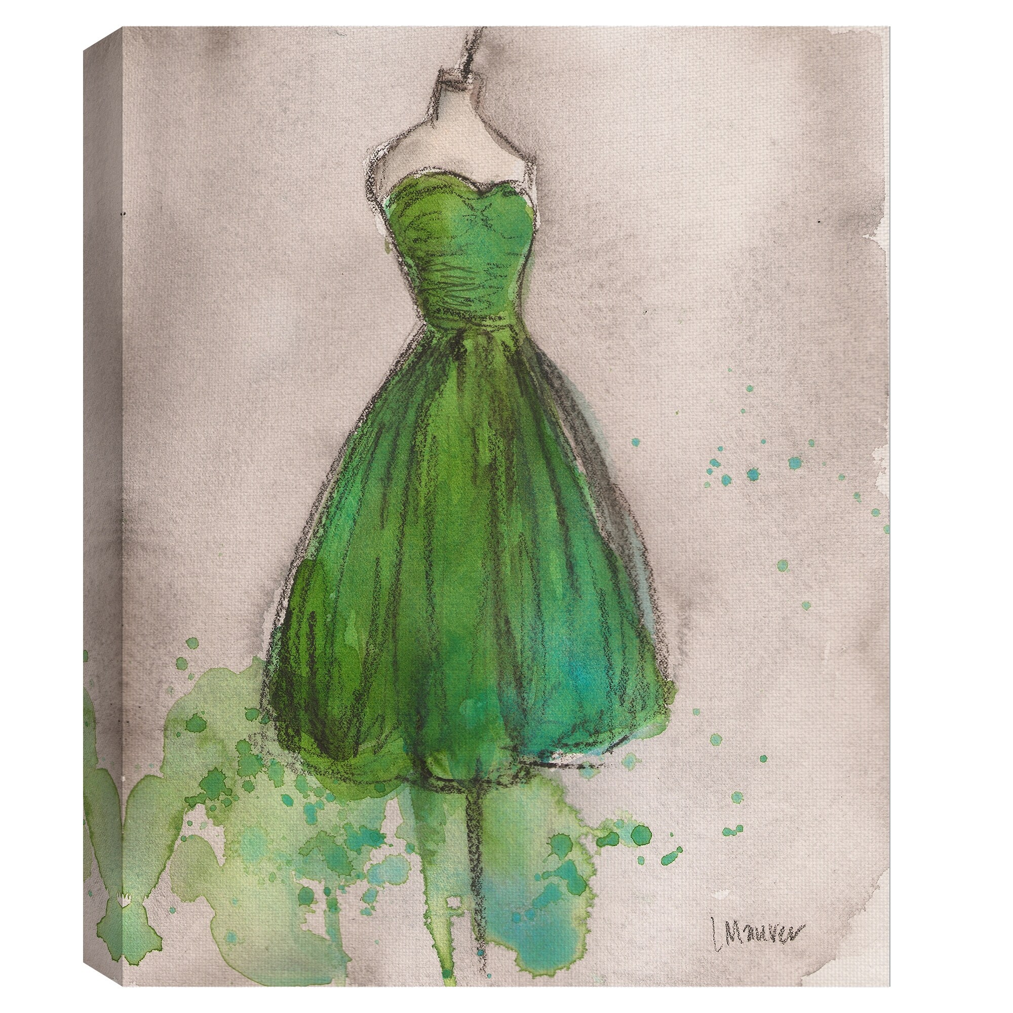 slim fit dress slacks Watercolor Green Chiffon Dress – Fairycore Summer Elegance