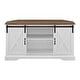 preview thumbnail 30 of 31, Middlebrook 52-inch Sliding Barn Door Corner TV Stand