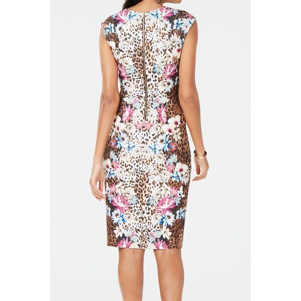 leopard sheath dress