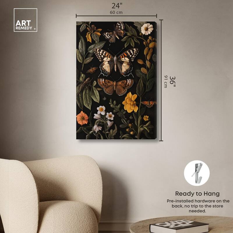 Winged Visitors I Canvas by Art Remedy, Gallery Wrapped