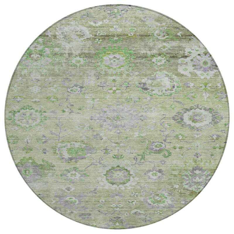 HomeRoots Floral Traditional Rectangle Outdoor Rug
