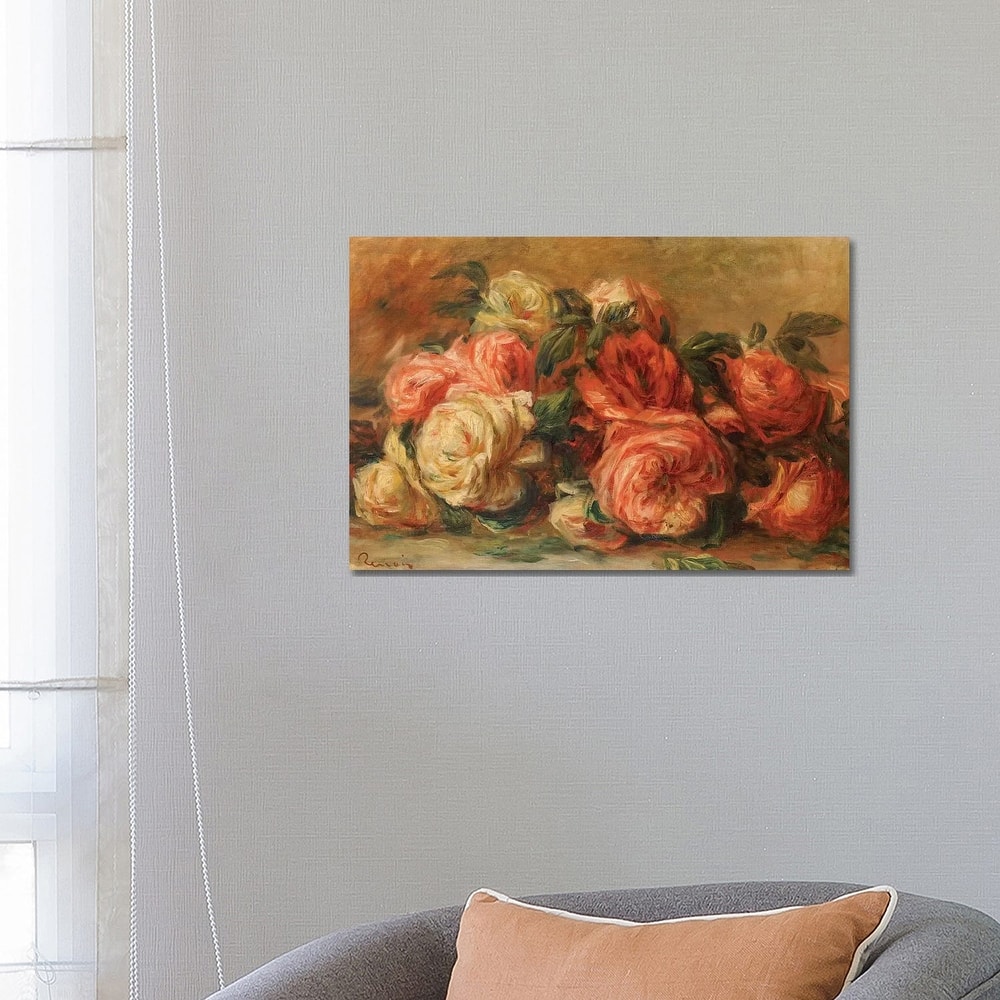 iCanvas "Discarded Roses " by Pierre-Auguste Renoir Canvas Print