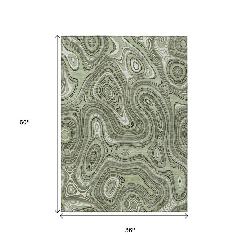 HomeRoots Geometric Transitional Rectangle Outdoor Rug