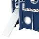 preview thumbnail 31 of 34, Twin Size Loft Bed with Storage Stairs, Tent & Tower, Solid Wood Castle-Inspired Kids Loft Bed Frame with Slide, Fence & Window