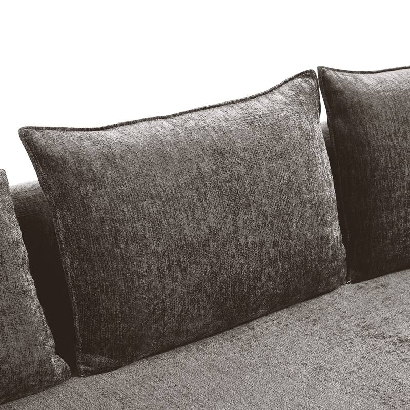 Christopher Knight Home - Curved Modular 138.6" Upholstered Sectional Sofa