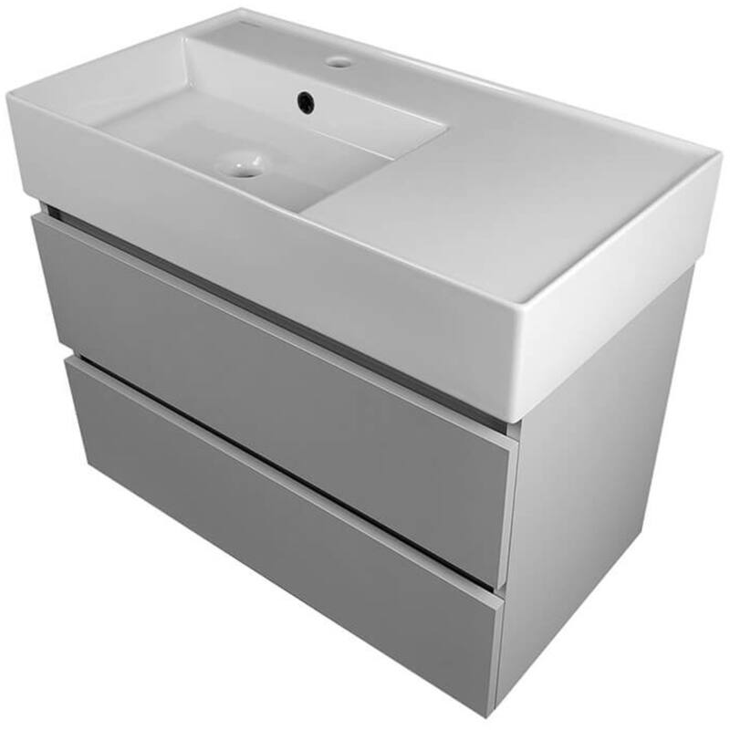 Nameeks Block-3217-W Block 32" Wall Mounted Single Basin Vanity Set