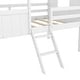 preview thumbnail 44 of 42, Twin Size Low Loft Bed House Bed with Roof, Side Windows, Ladder and Safety Guardrail, Playhouse Bed with Wood Frame for Kids