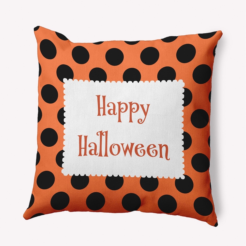 Halloween Happy Halloween Dots Accent Pillow