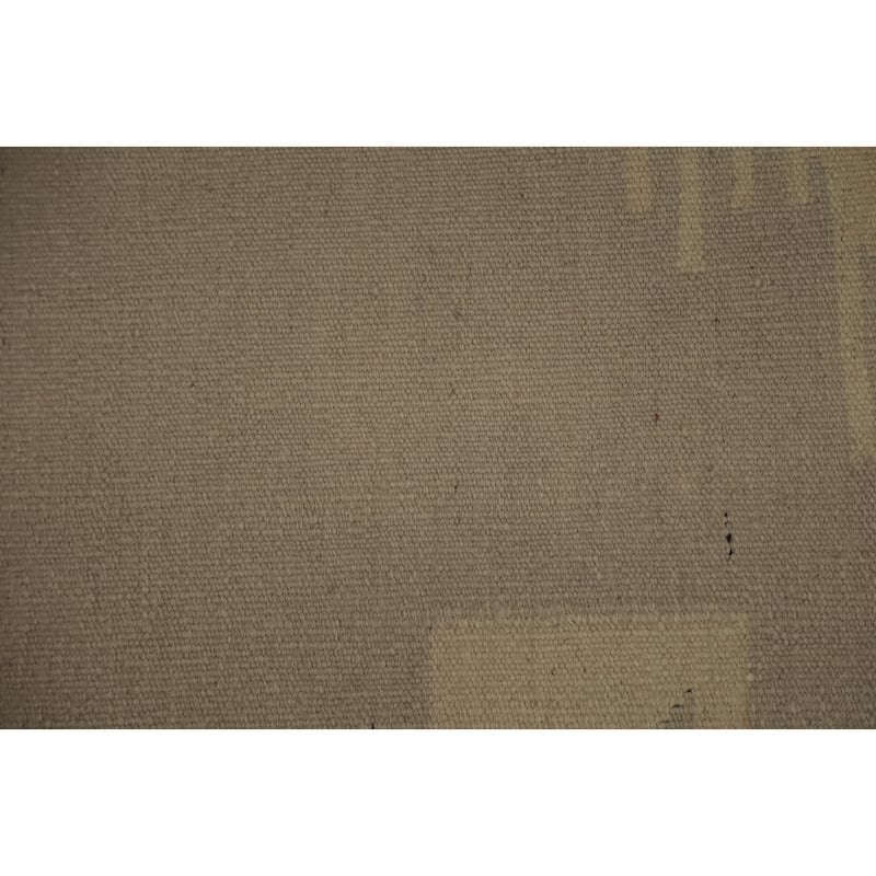 Hand Woven Oriental 100% Wool Carpet Southwestern Tribal Greys & Charcoal Kilim Area Rug - 8' 3'' X 4' 9''