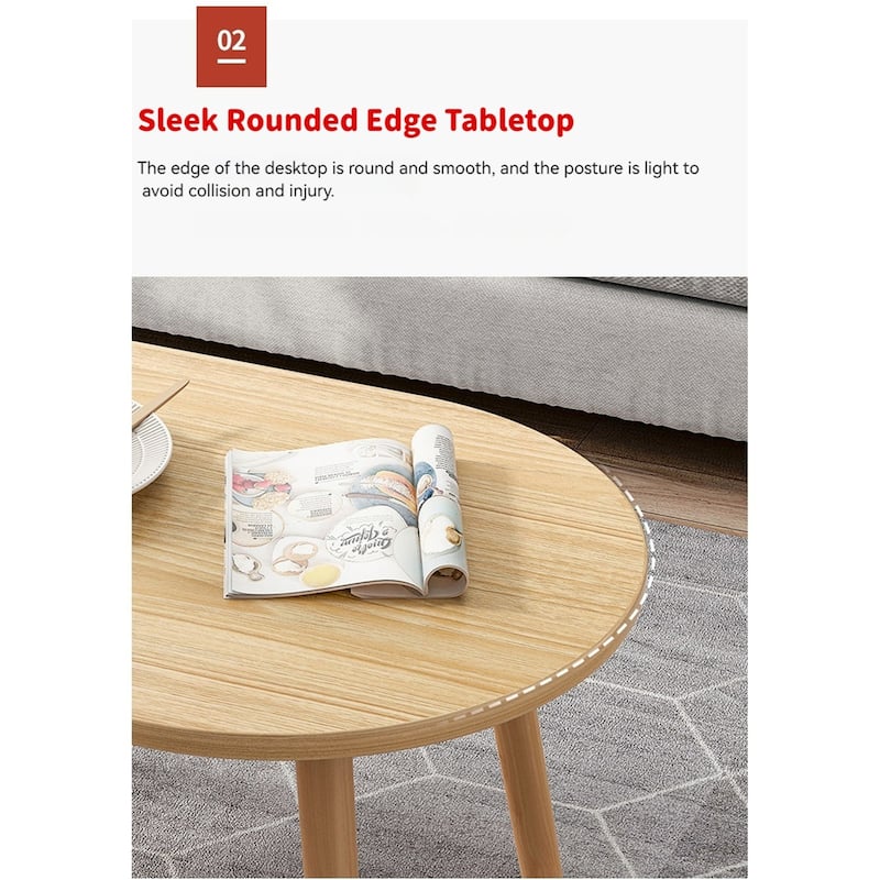 Modern Wooden Household Creative Dining Table Oak Coffee Table