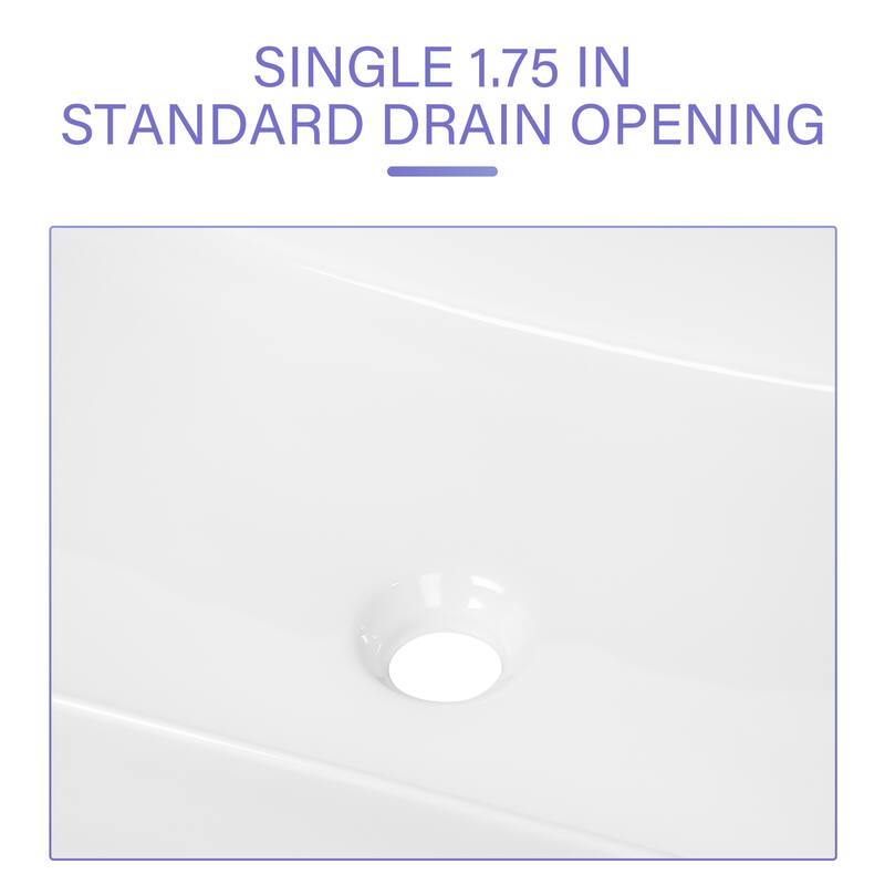 16"x12" Ceramic Rectangular Sink