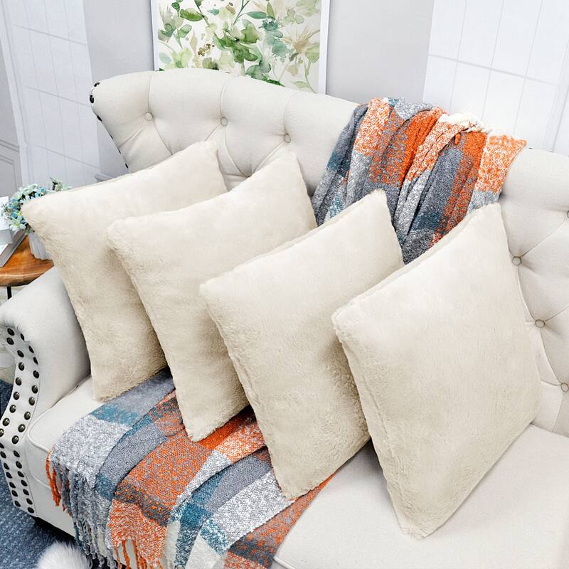 Fauxfur Pillow Shell Set 20'X20"