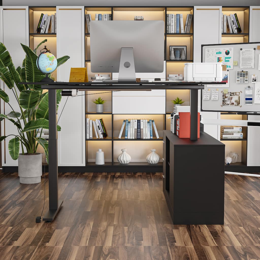 Height-Adjustable Workspace: Versatile Desk for Home Office and More Height Adjustable Electric Desk
