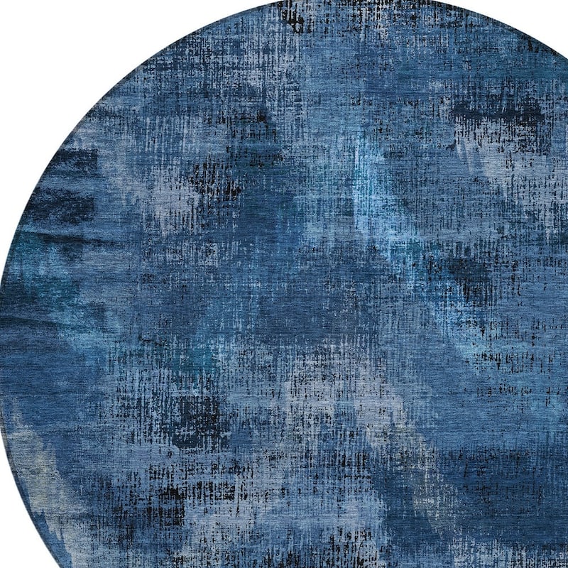 HomeRoots Abstract Transitional Rectangle Outdoor Rug