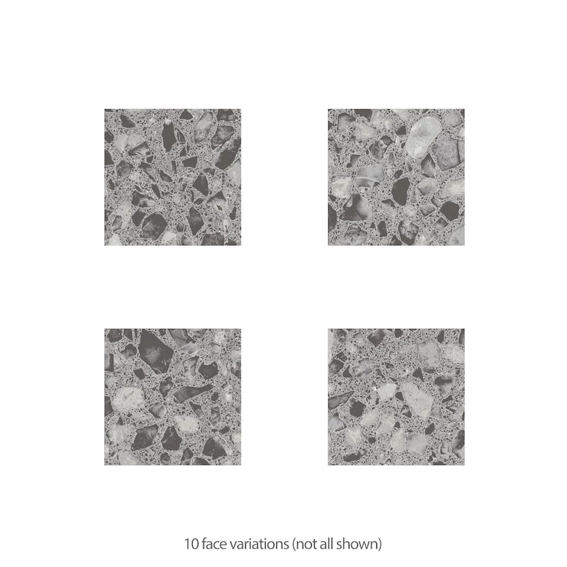 Merola Tile Riviera Taco Nero 1-5/8" x 1-5/8" Porcelain Floor and Wall Tile - Case (25 Tiles)
