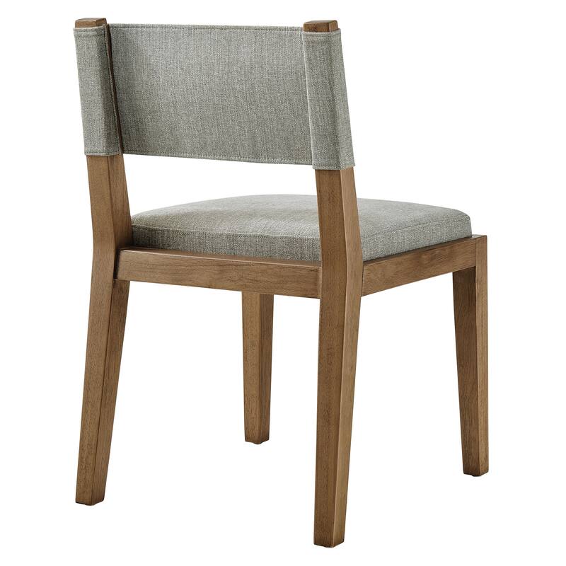 Calder Fabric Upholstered Wood Armless Dining Chair