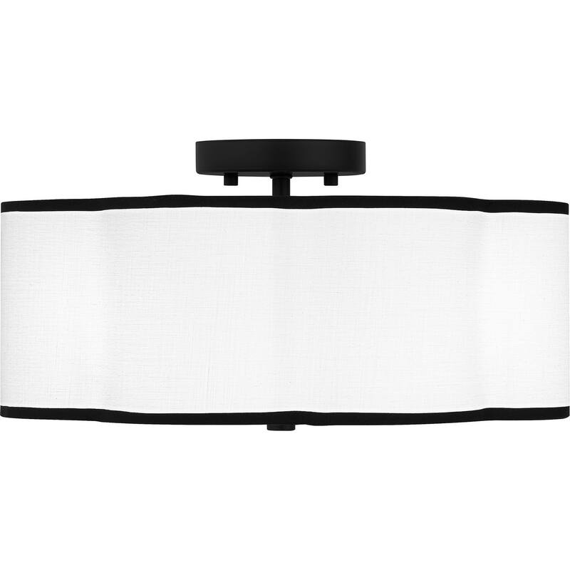 Quoizel Semi-Flush Mount 4-Light Semi-Flush Mount in Matte Black