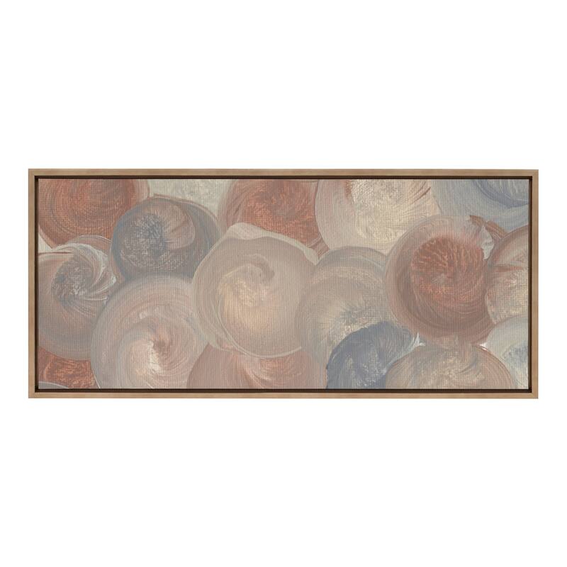 Kate and Laurel Sylvie Dots Framed Canvas by Mentoring Positives