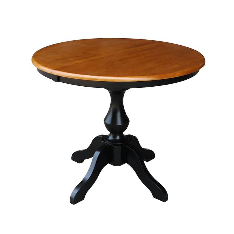 The Gray Barn Fairy Glen 36-in. Round Pedestal Table w/ 12-in. Leaf