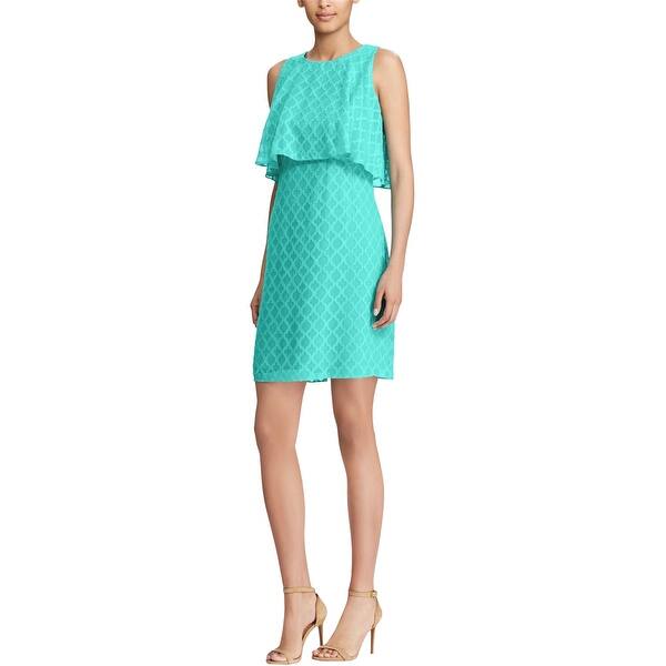 American Living Womens Jacquard Sheath Dress,, Blue, 12 - Bed Bath & Beyond  - 41855815