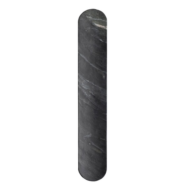 slide 2 of 3, Marble Serving Board - 24.0"L x 4.0"W x 0.6"H - 24.0"L x 4.0"W x 0.6"H Black