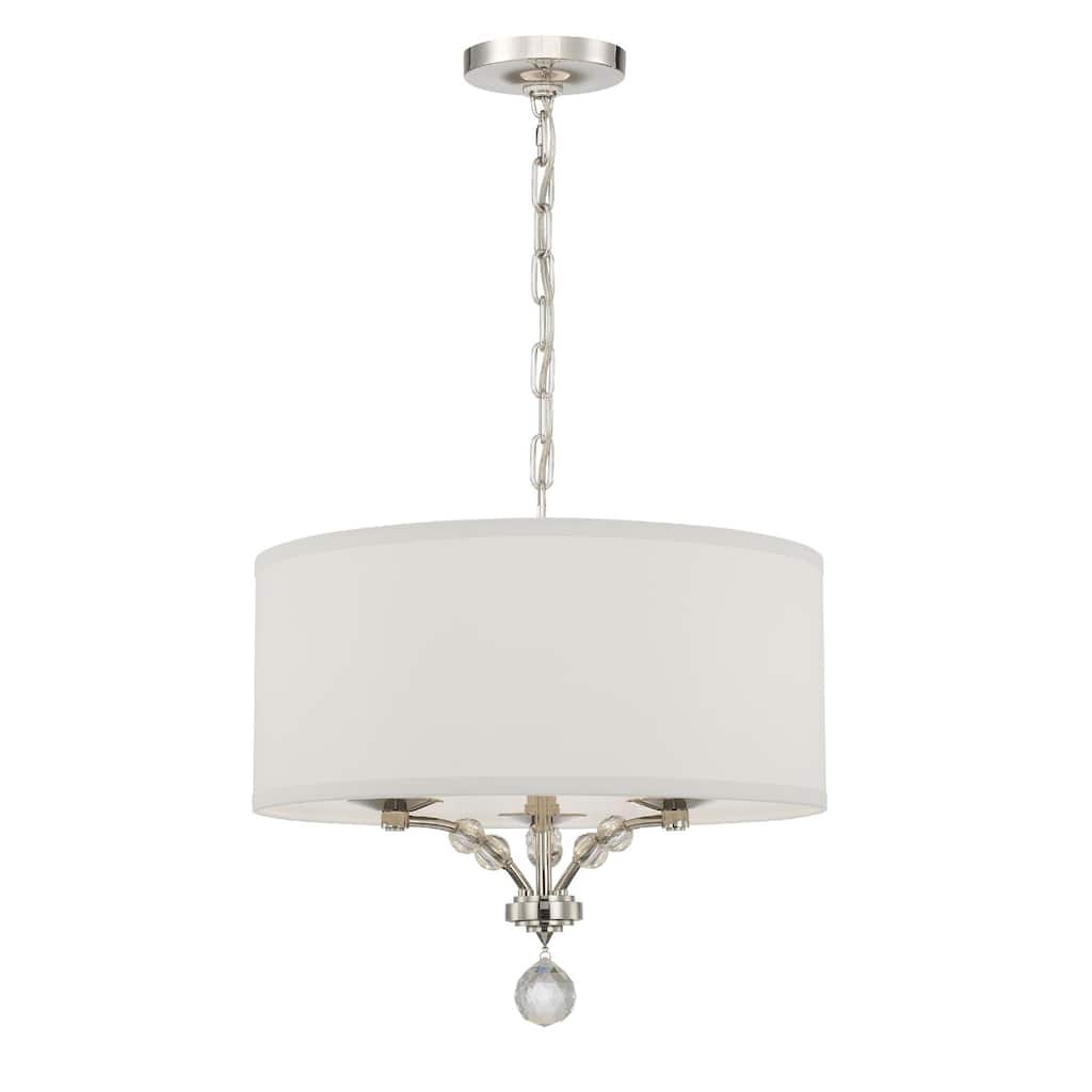 Crystorama Lighting Group Mirage 3 Light 18" Wide Drum Chandelier with