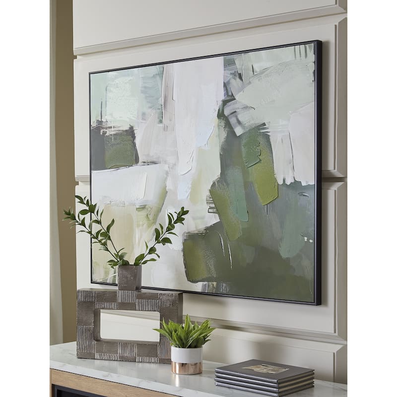 Signature Design by Ashley Vinick Green/White Wall Art