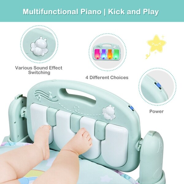 baby activity center with piano