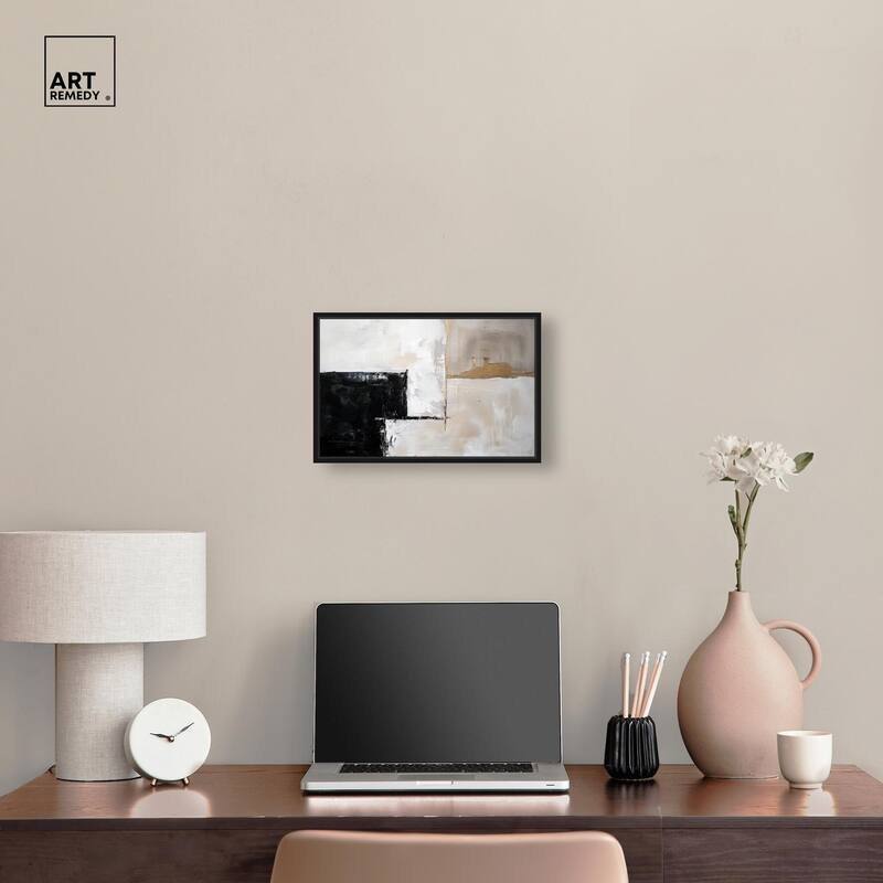 Black Dust and White Ash II Canvas by Art Remedy