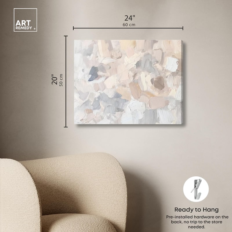Soft Colors Fade I Canvas by Art Remedy, Gallery Wrapped