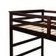 preview thumbnail 25 of 71, Space-Saving Bunk Bed with Twin Trundle and Stairs, Wood Bunk Beds with Storage Drawers and Guardrail for Kids Teens Adults