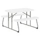 preview thumbnail 20 of 46, Indoor/Outdoor Commercial Grade Kids Folding Picnic Table with Benches - 37.5"D x 32.625"W x 21.5"H