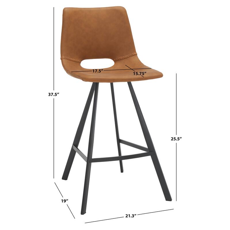 SAFAVIEH Kyung 26-inch Counter Stool - 21 In. W x 19 In. D x 38 In. H - 21Wx19Dx38H