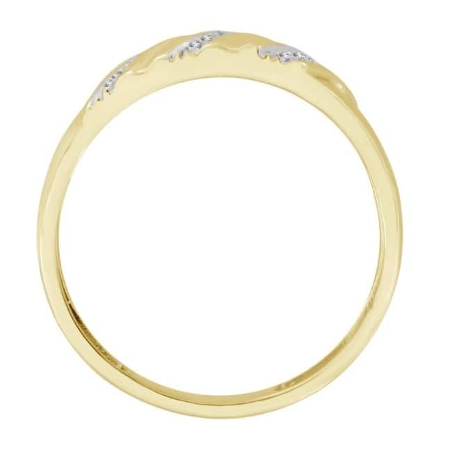 1/5ct Mens Diamond Ring 10K Yellow Gold