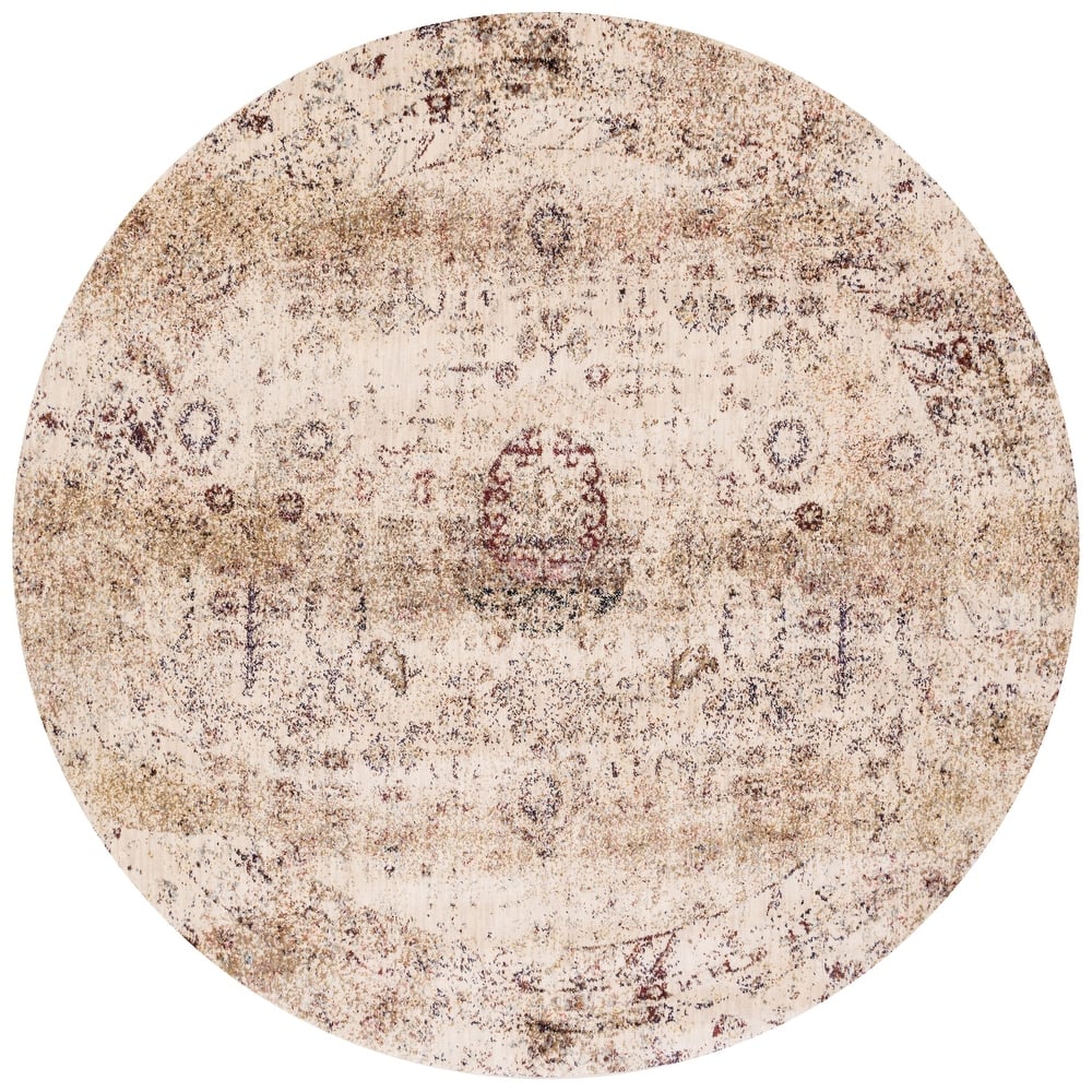 Alexander Home Contessa Botanical Distressed Area Rug