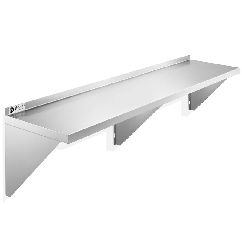 Stainless Steel Shelf NSF Commercial Kitchen Wall Shelving