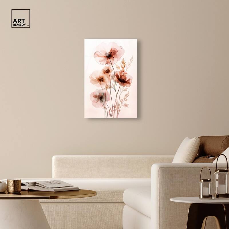 Petal Dye III Acrylic by Art Remedy, Ready to Hang