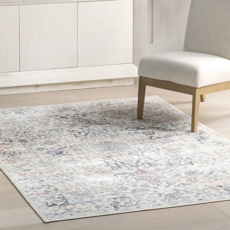 Nuloom Everlee SpinClean Faded Persian Machine Washable Area Rug