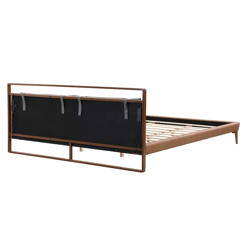 Christopher Knight Home -Barnett Leather Bed with LED Night Lights