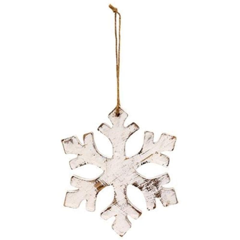 White Glitter Pinecone Ornament 5 - 5 high by 3 wide