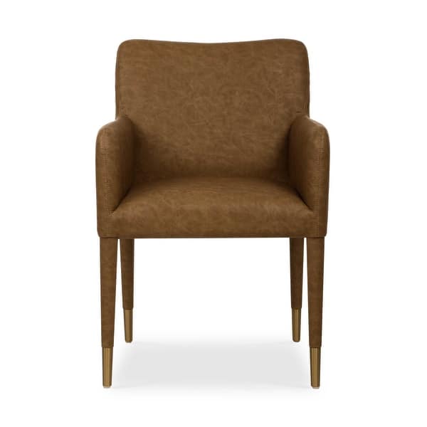slide 2 of 16, Uttermost Conifer Dining Armchair - 23.00" W x 34.00" H x 23.00" D Camel
